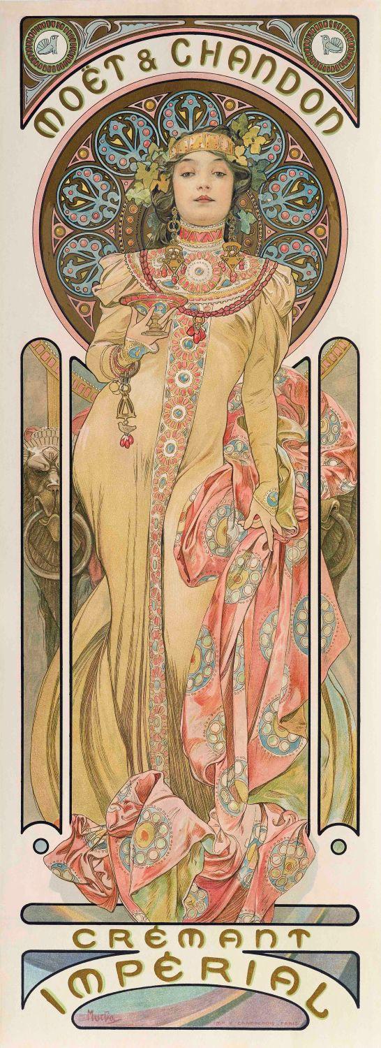 Aλφόνς Μούχα, «Moët & Chandon, Crémant Impérial», 1899