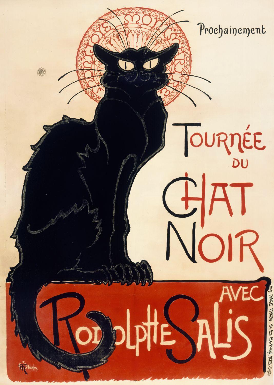 Tεοφίλ-Αλεξάντρ Στάινλεν, «Περιοδεία του Chat noir», 1896
