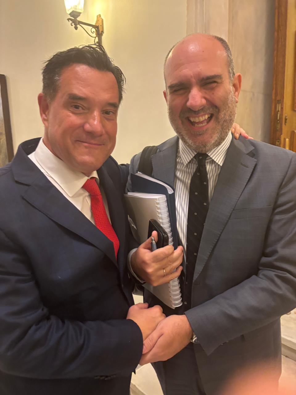 Αδωνις Γεωργιάδης και Δημήτρης Μαρκόπουλος